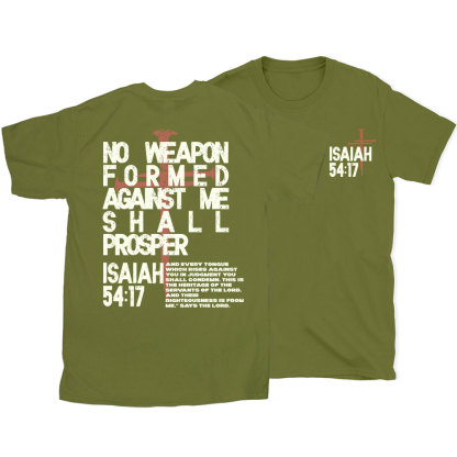 No Weapon Christian T-Shirt