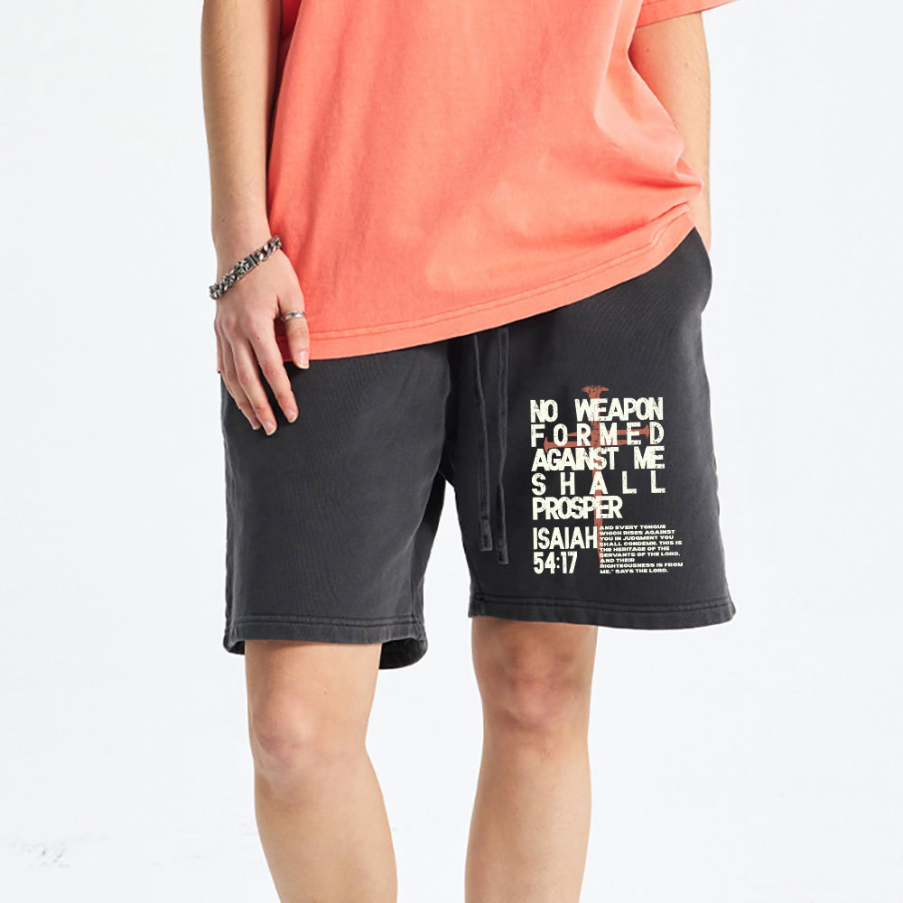 No Weapon Christian Washed Shorts