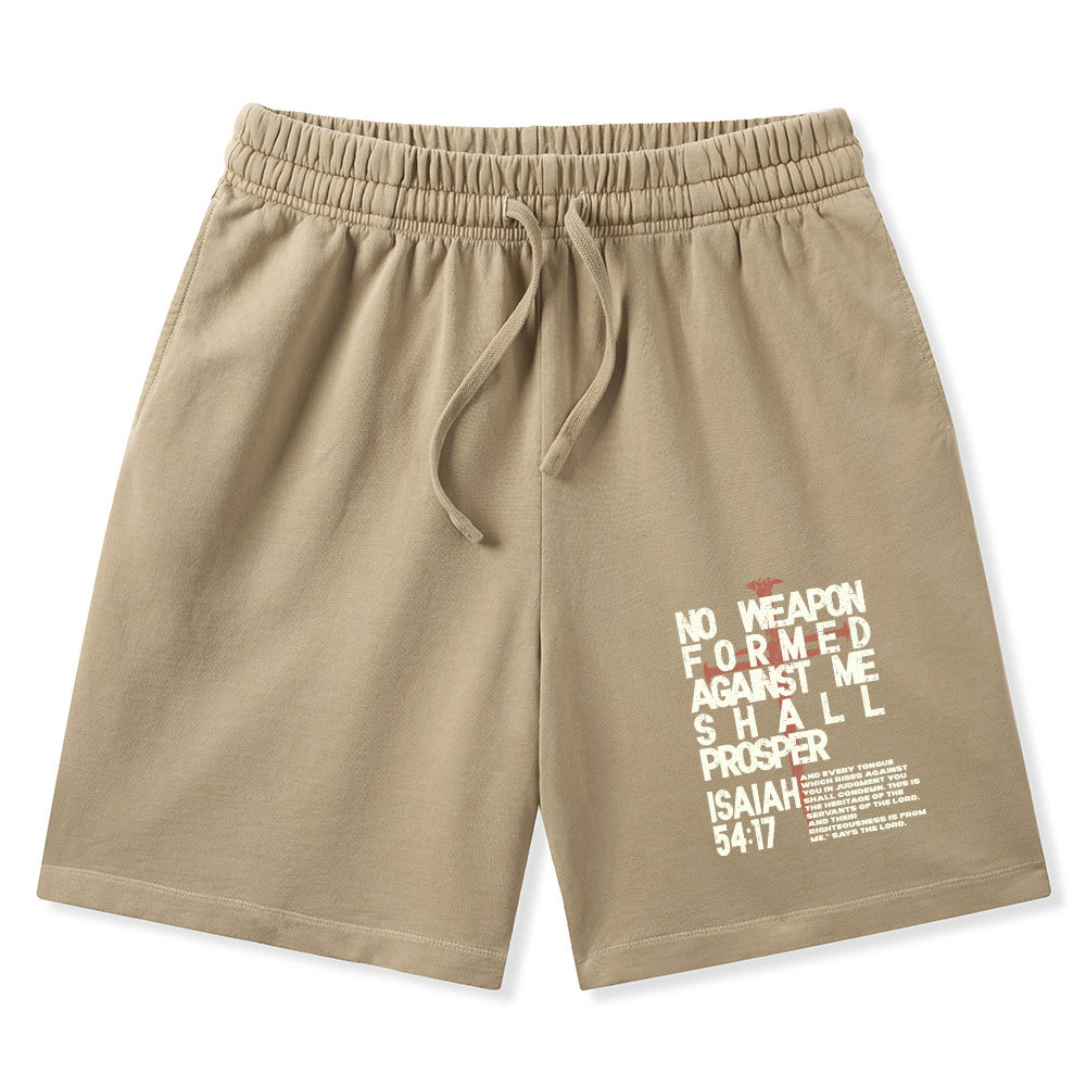 No Weapon Christian Washed Shorts