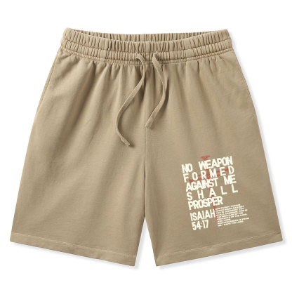 No Weapon Christian Washed Shorts