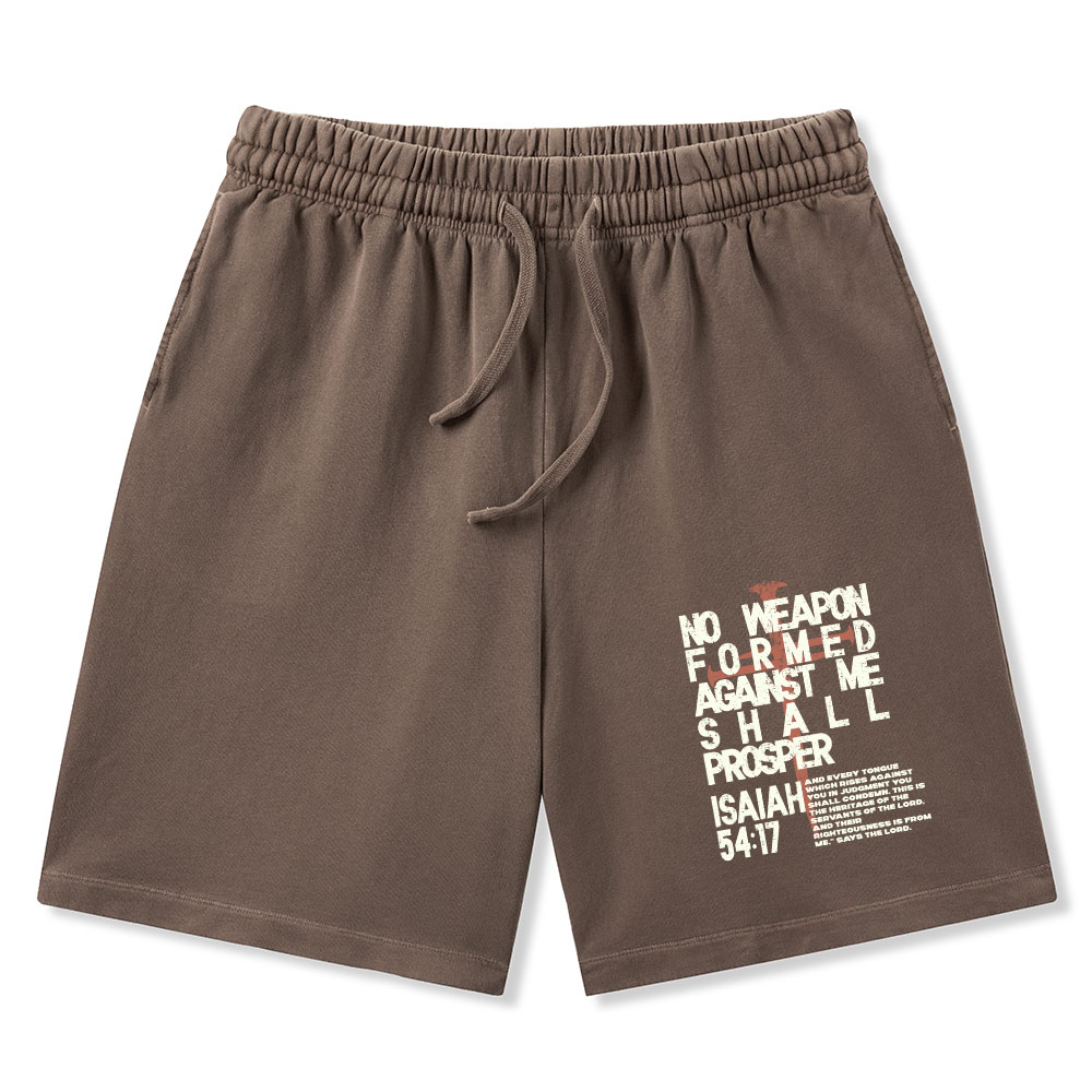 No Weapon Christian Washed Shorts