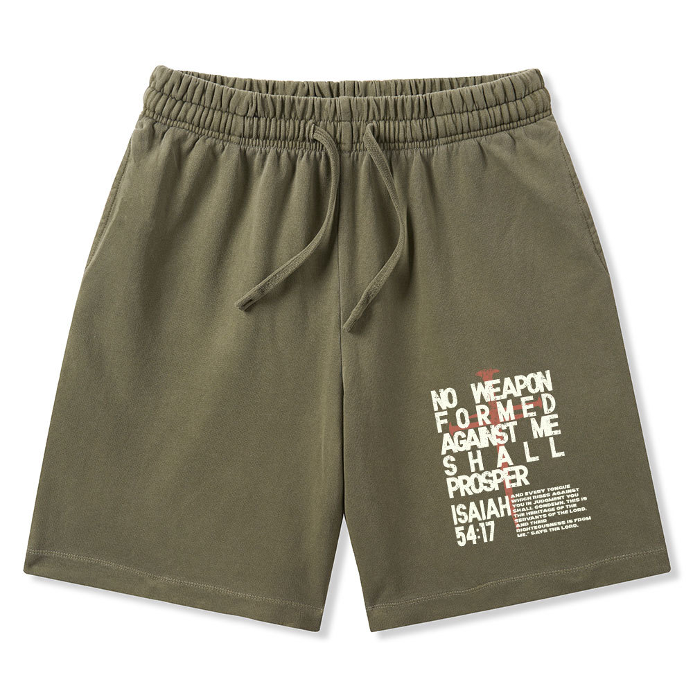 No Weapon Christian Washed Shorts
