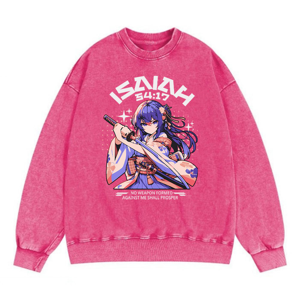 No Weapon Christian Washed Sweatshirt