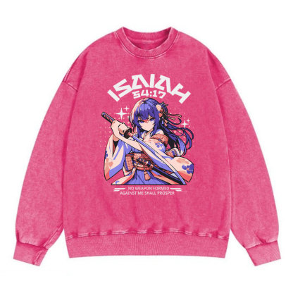 No Weapon Christian Washed Sweatshirt