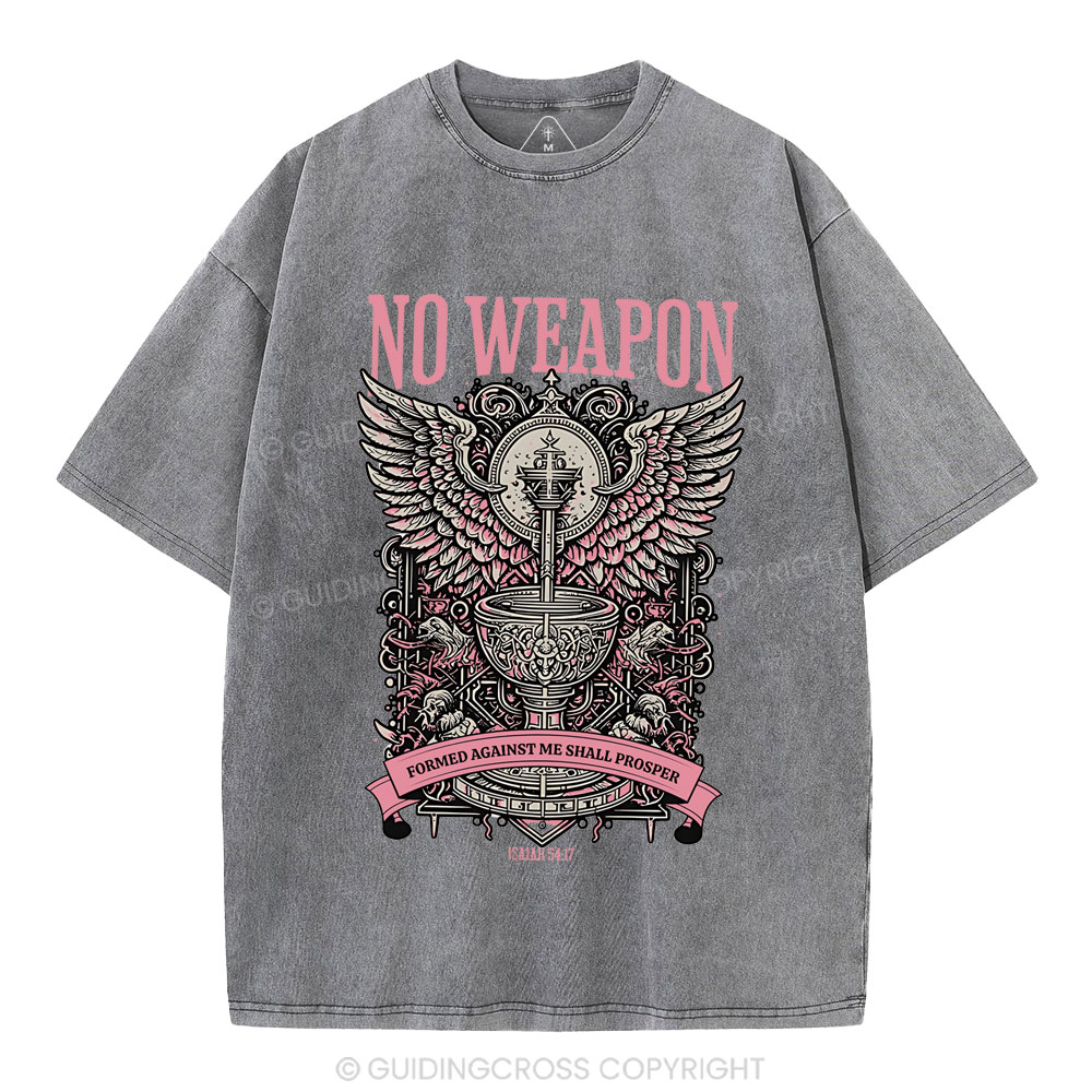 No Weapon  Christian Washed T-Shirt