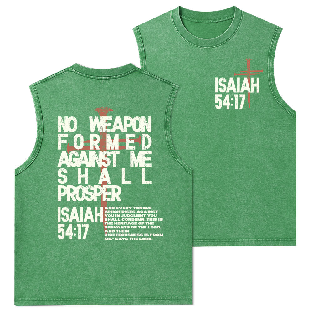 No Weapon Christian Washed Tank Top