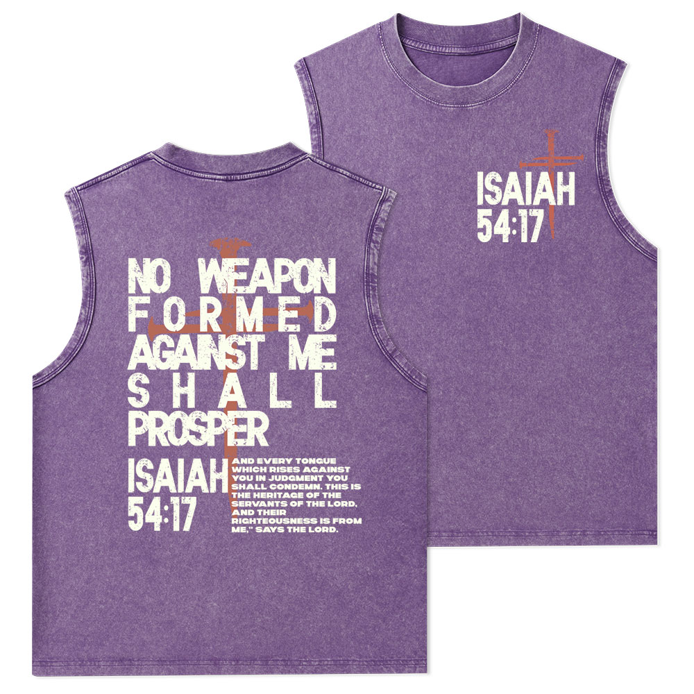 No Weapon Christian Washed Tank Top