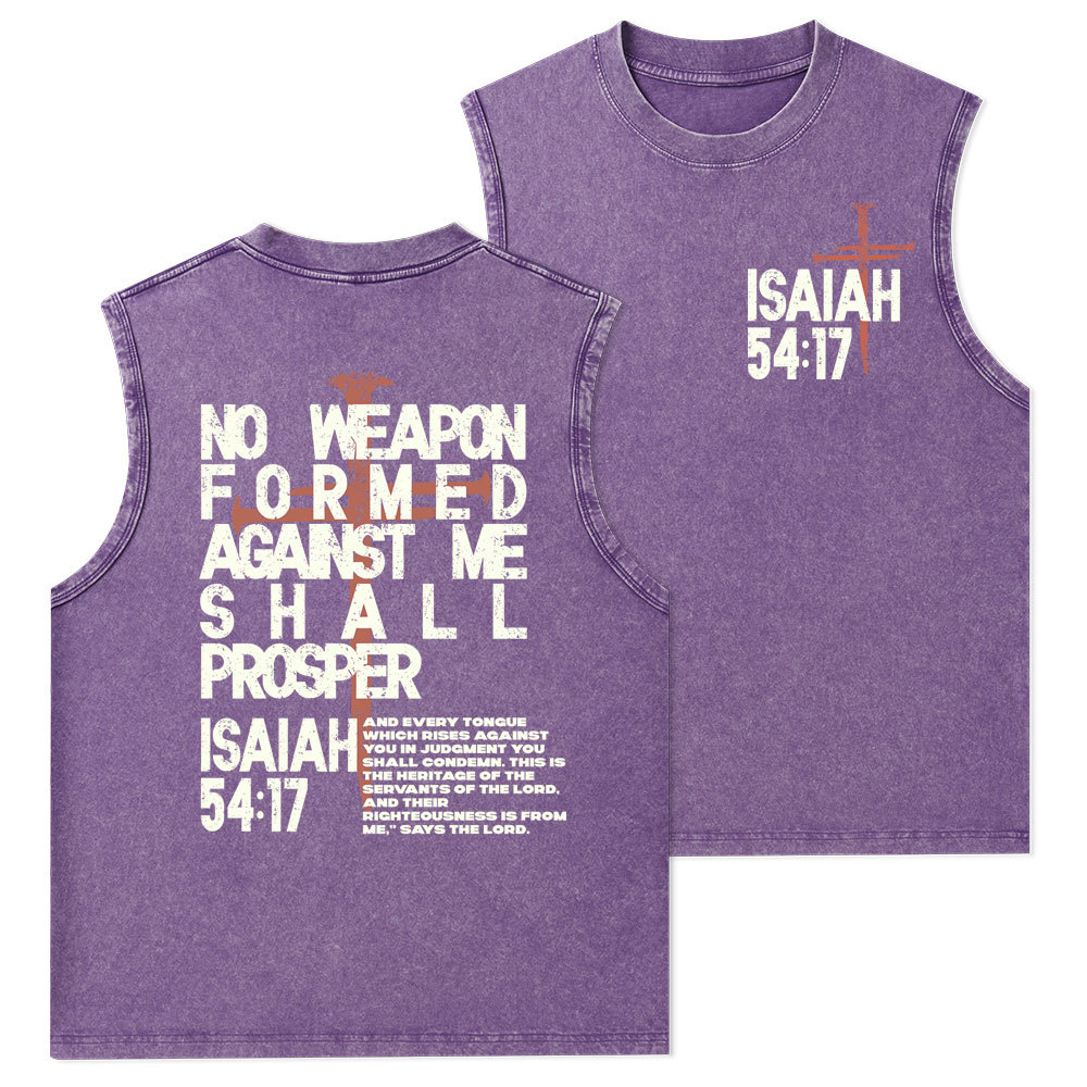 No Weapon Christian Washed Tank Top