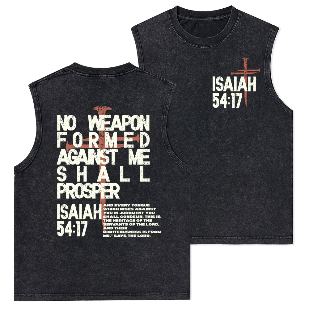 No Weapon Christian Washed Tank Top