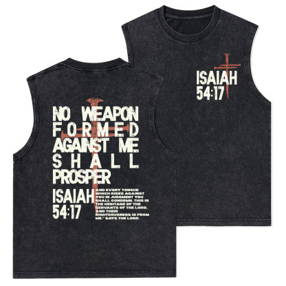 No Weapon Christian Washed Tank Top