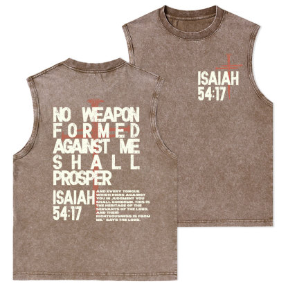 No Weapon Christian Washed Tank Top