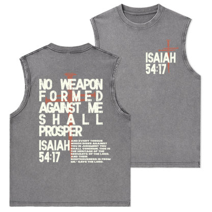No Weapon Christian Washed Tank Top