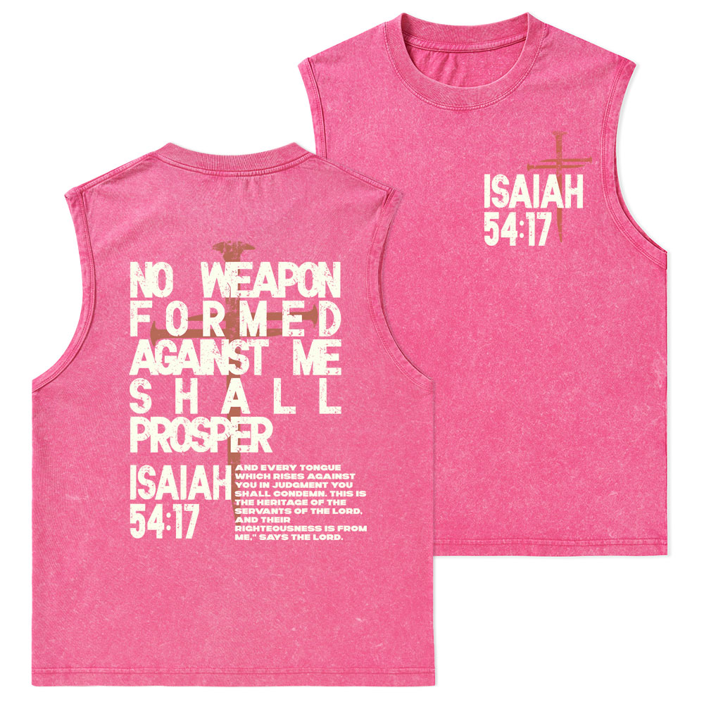 No Weapon Christian Washed Tank Top