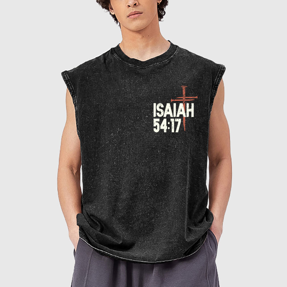 No Weapon Christian Washed Tank Top