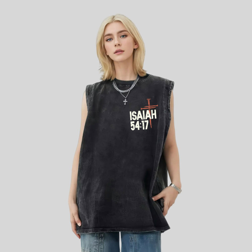 No Weapon Christian Washed Tank Top