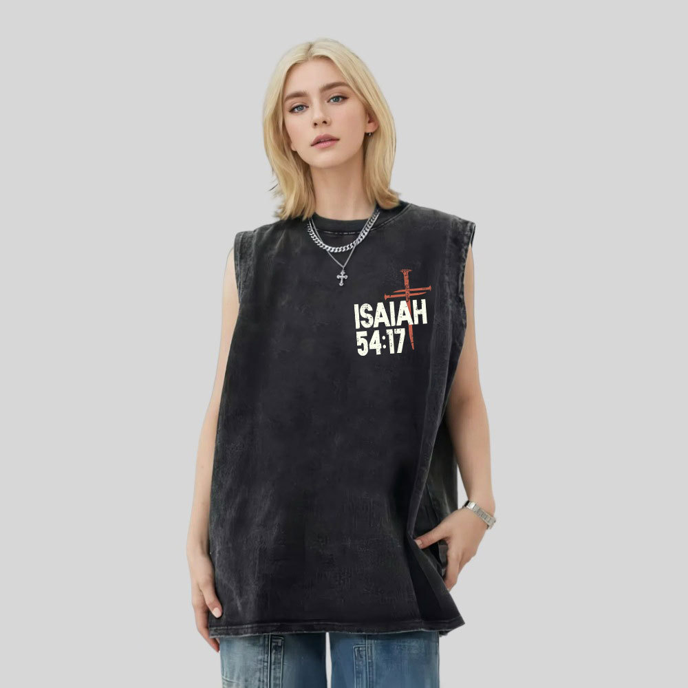 No Weapon Christian Washed Tank Top