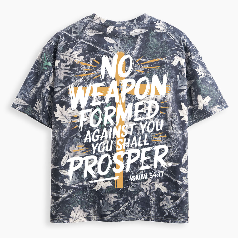 No Weapon Formed Against Christian Camo T-Shirt