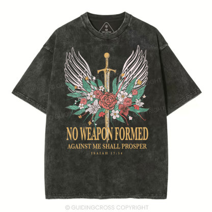 No Weapon Formed Christian Washed T-Shirt