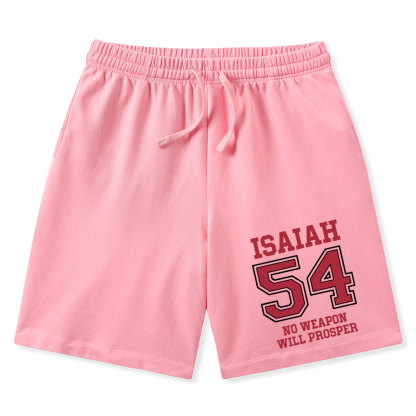 No Weapon Will Prosper Christian Washed Shorts