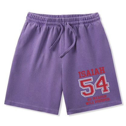 No Weapon Will Prosper Christian Washed Shorts