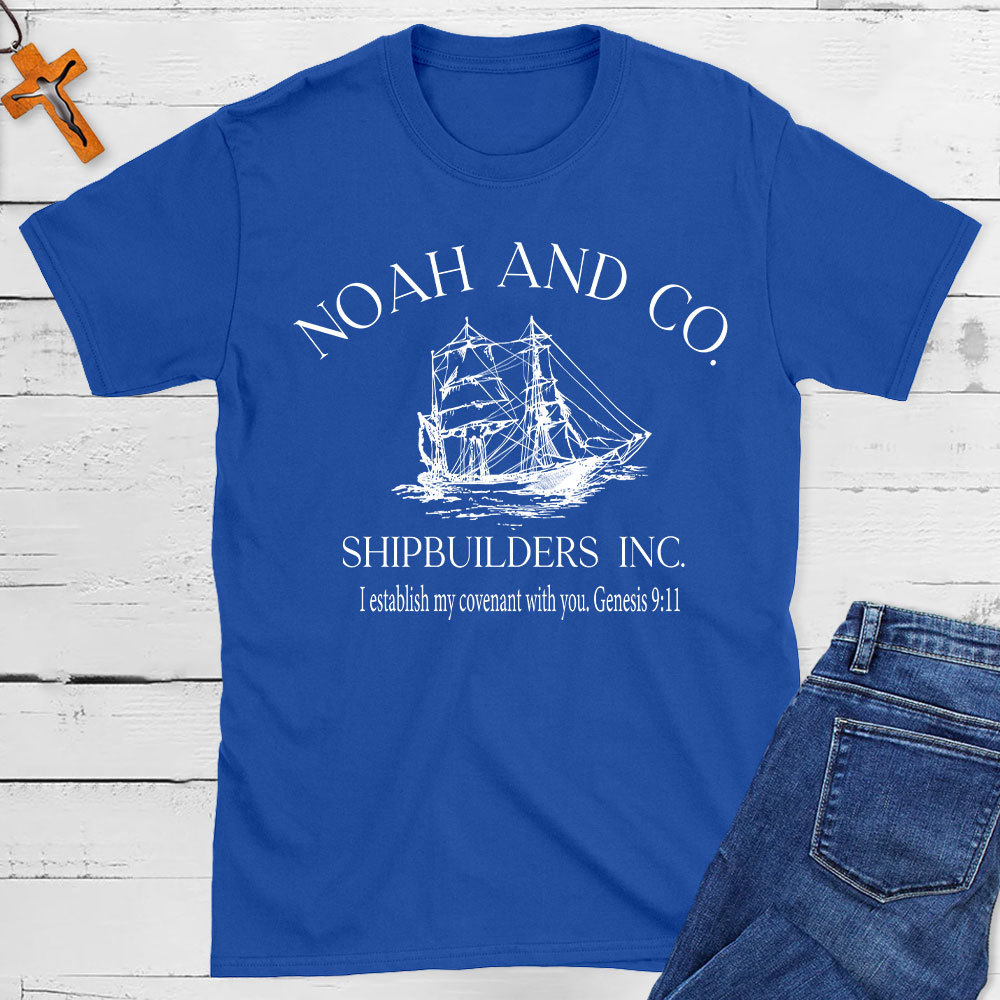 Noah And Co. Shipbuilders  Inc. Christian T-Shirt