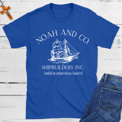 Noah And Co. Shipbuilders  Inc. Christian T-Shirt