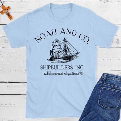 Noah And Co. Shipbuilders  Inc. Christian T-Shirt