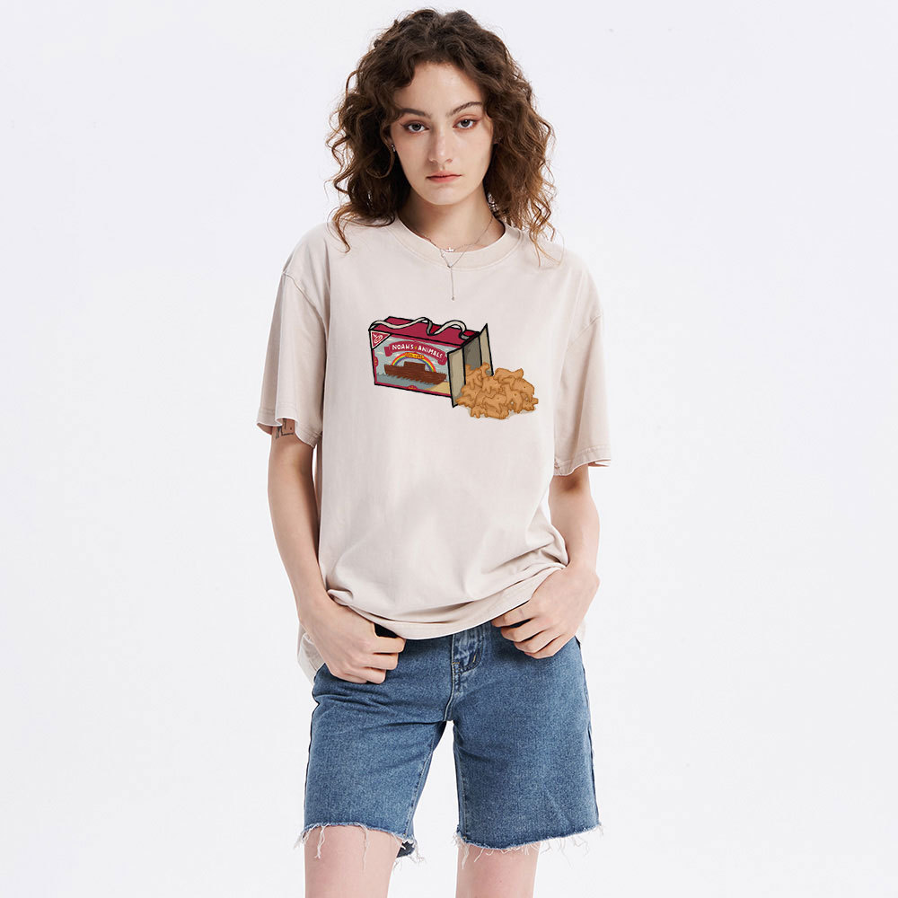 Noah's Animals Christian Washed T-Shirt