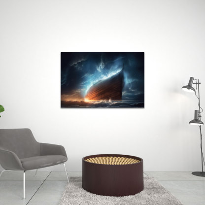 Noah's Ark Christian Canvas Wall Art