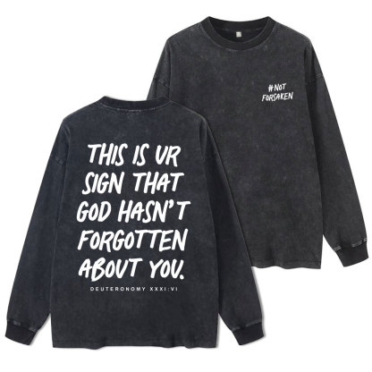 Not Forsaken Washed Long Sleeve T-Shirt