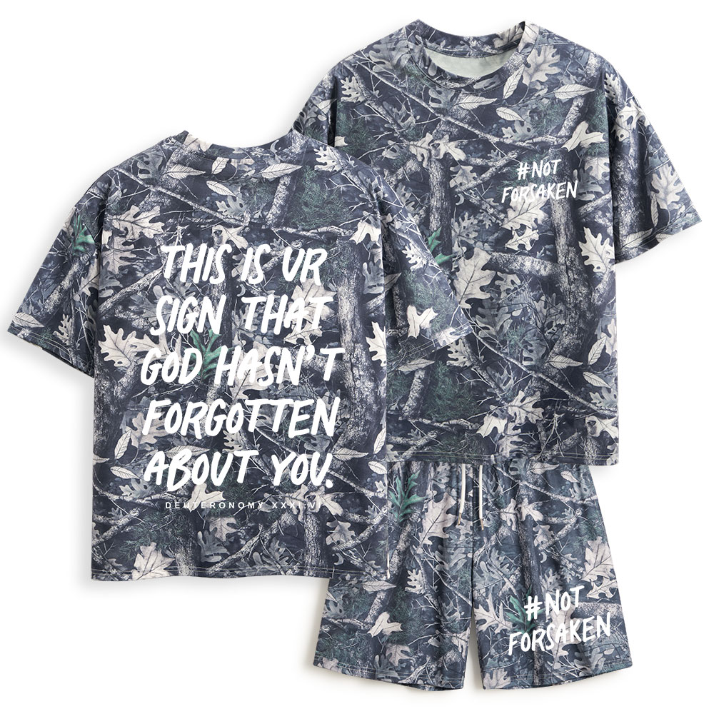 Not Forsaken Christian Camo T-Shirt & Shorts 