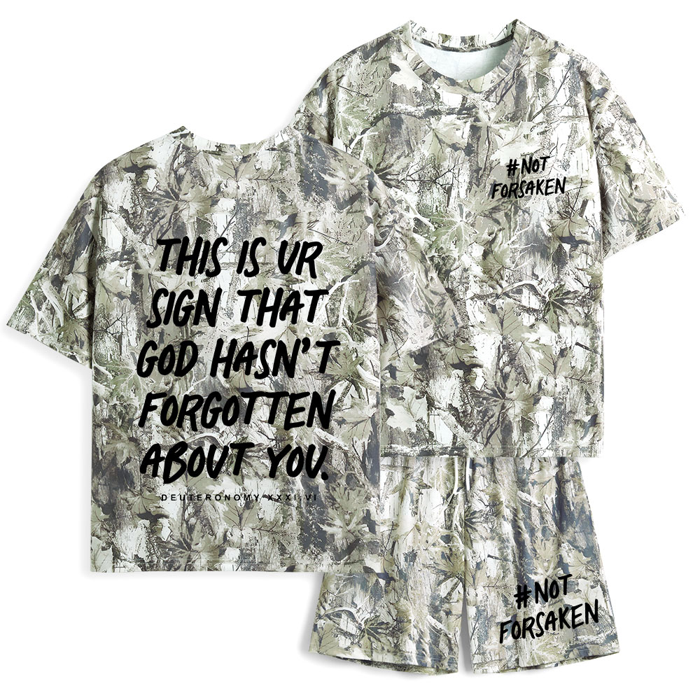 Not Forsaken Christian Camo T-Shirt & Shorts 
