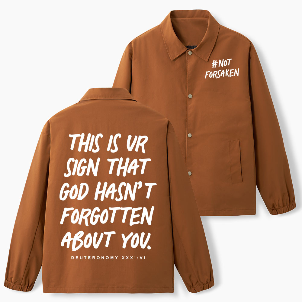 Not Forsaken Christian Coach Jacket