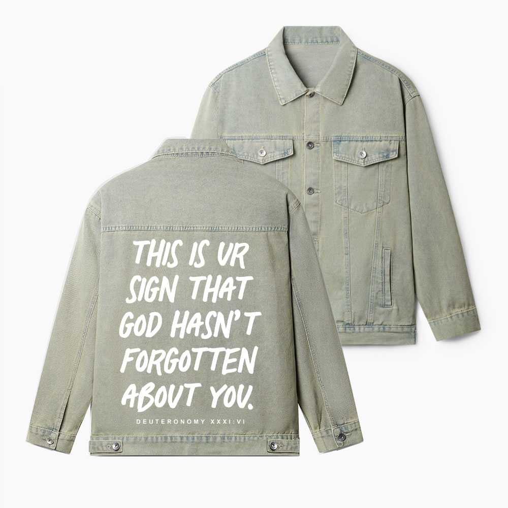 Not Forsaken Christian Denim Jacket