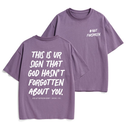 Not Forsaken Christian Heavy Cotton T-Shirt