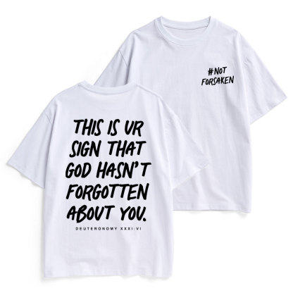 Not Forsaken Christian Heavy Cotton T-Shirt