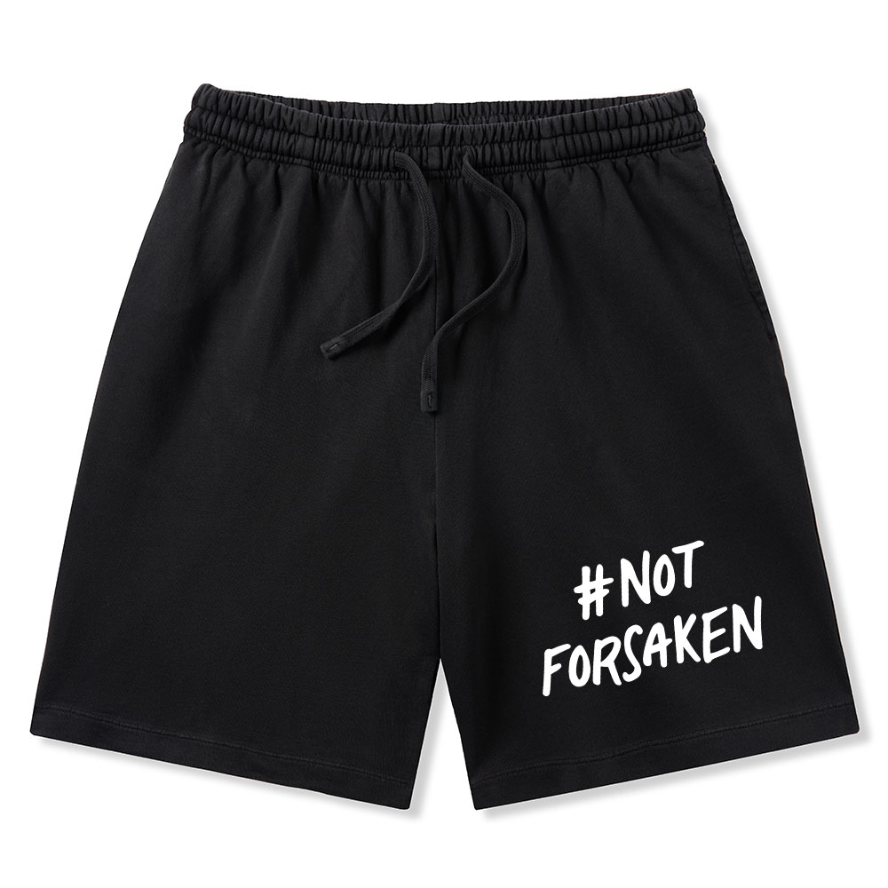 Not Forsaken Christian Washed Shorts