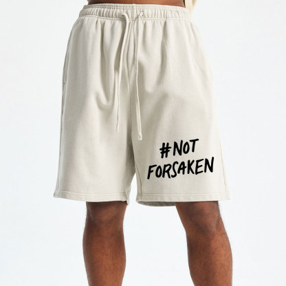 Not Forsaken Christian Washed Shorts