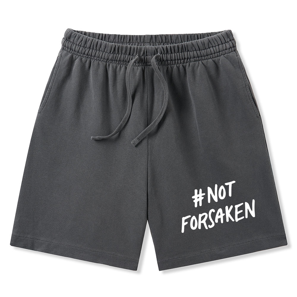 Not Forsaken Christian Washed Shorts