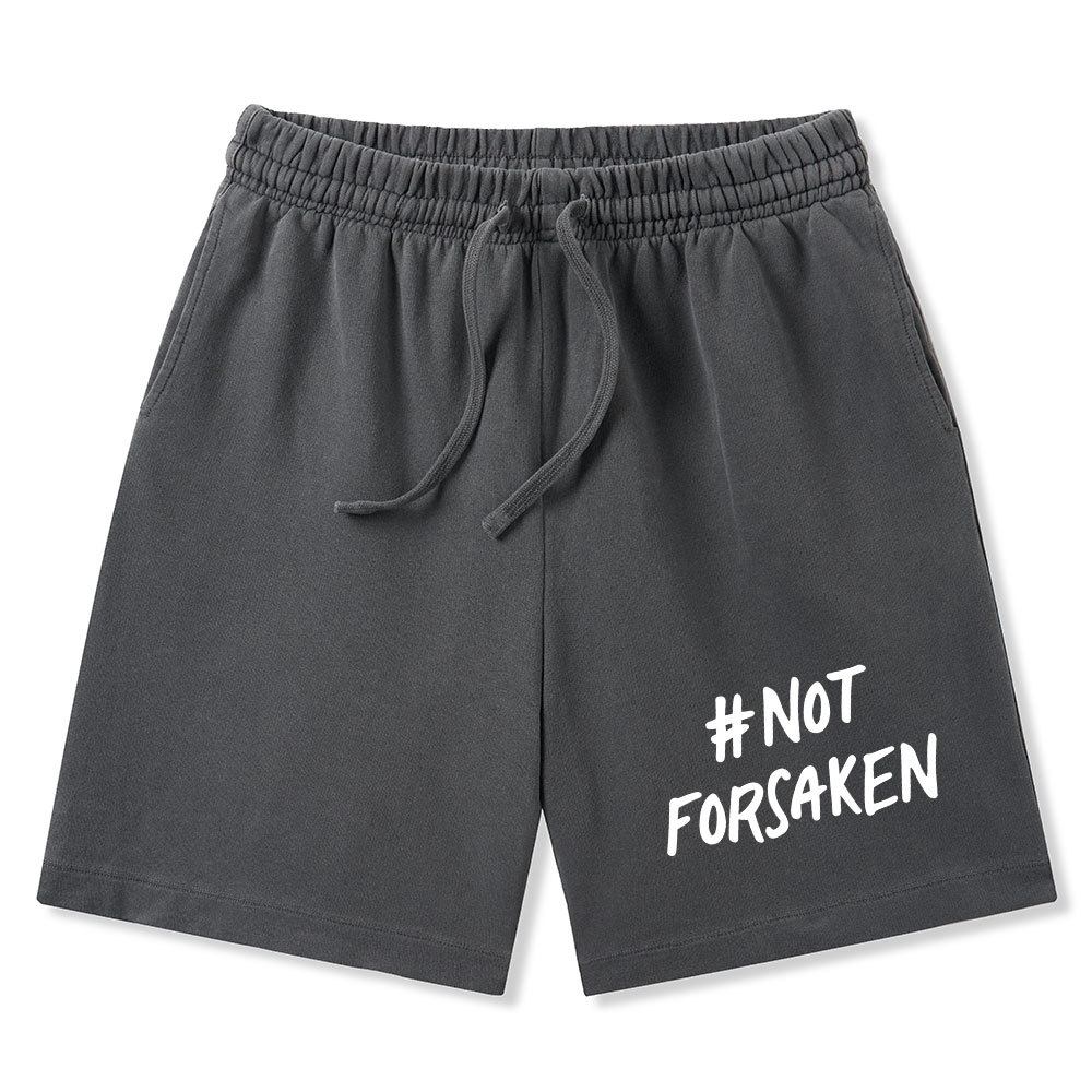 Not Forsaken Christian Washed Shorts