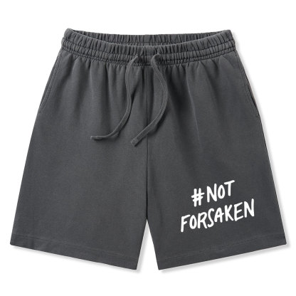 Not Forsaken Christian Washed Shorts