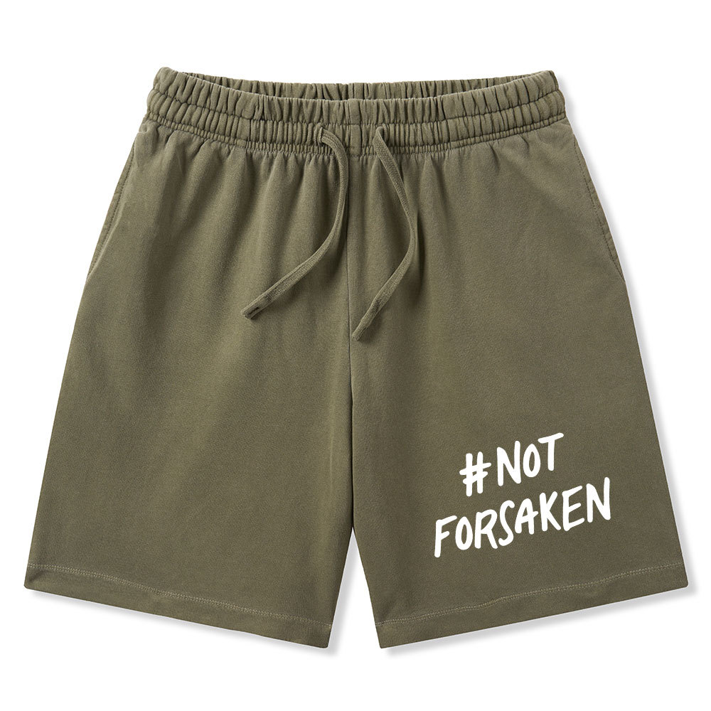 Not Forsaken Christian Washed Shorts
