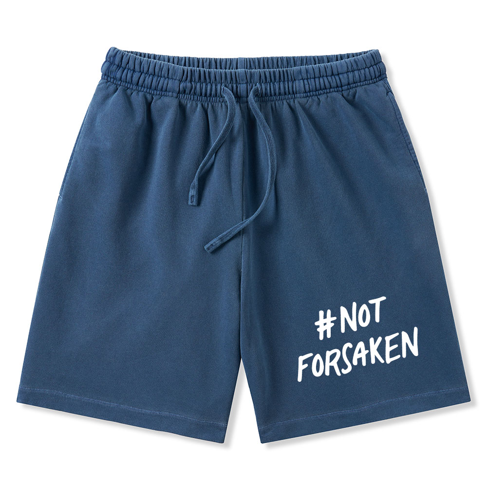 Not Forsaken Christian Washed Shorts