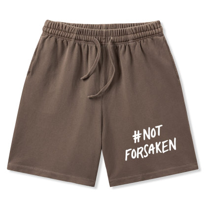 Not Forsaken Christian Washed Shorts
