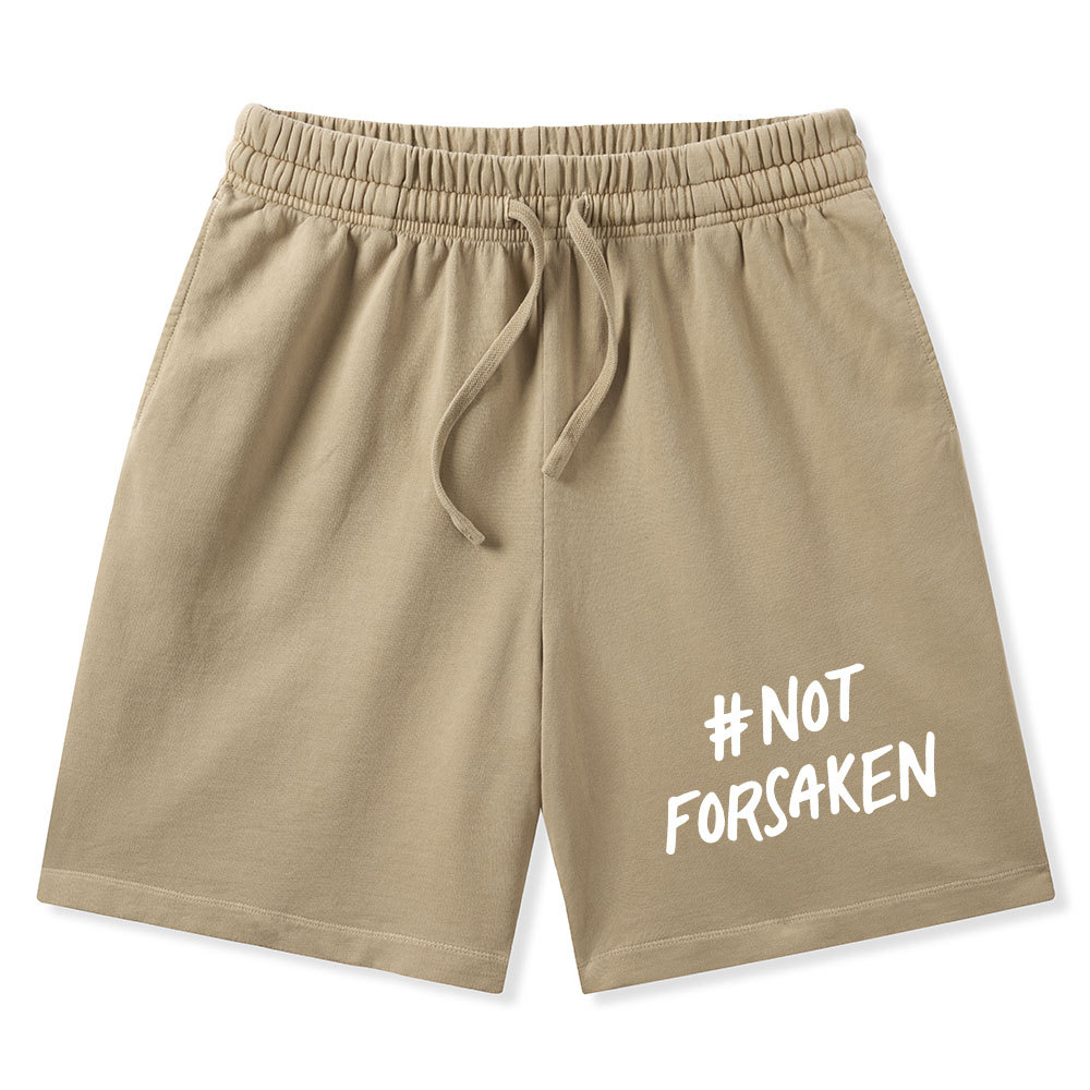 Not Forsaken Christian Washed Shorts