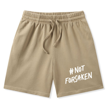 Not Forsaken Christian Washed Shorts