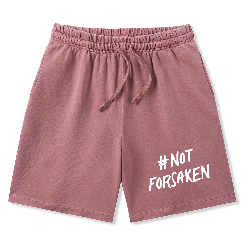 Not Forsaken Christian Washed Shorts