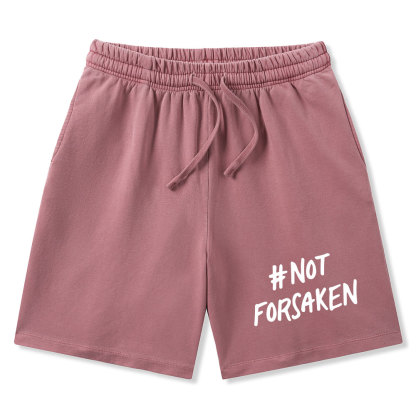 Not Forsaken Christian Washed Shorts