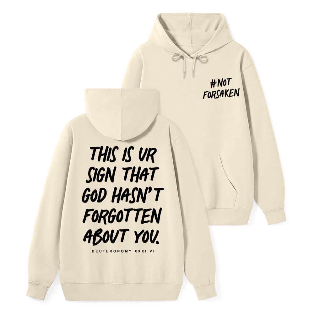 Not Forsaken Classic Christian Hoodie