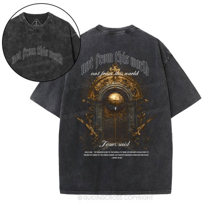Not From This World Christian Washed T-Shirt